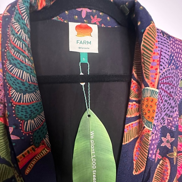 BNWT Farm Rio Cool Macaw Navy Maxi dress navy blue - Picture 4 of 9